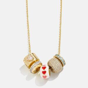 BaubleBar Beaded Charm necklace with 5 charms